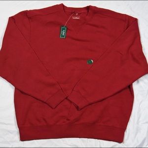 Men’s Large L.L. Bean red athletic crewneck.